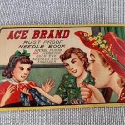 Vintage Ace Brand Needle Book