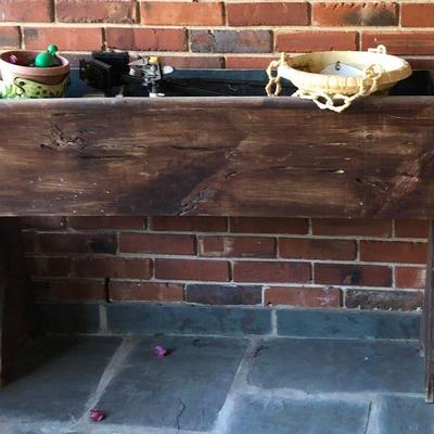 https://www.ebay.com/itm/114240108871	BU1098 Antique XL Potato / Bread Dough Ben / Trough Planter Stand	 Auction 
