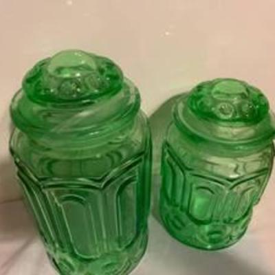 2PC Moon & Stars Canister Lot