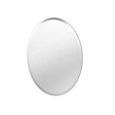 Gatco Flush Mount 26.5 in. x 19.5 in. Frameless Oval Mirror, na