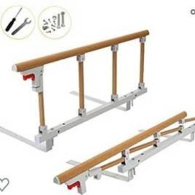 Bed Rails Safety Assist Handle Bed Railing for Elderly & Seniors, Adults, Children Guard Rails Folding Hospital Bedside Grab Bar Bumper...