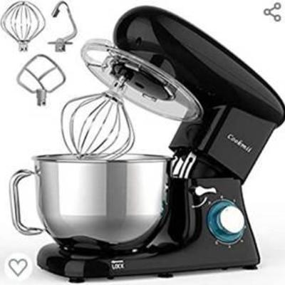 Cookmii Stand Mixer, 660W Dough Mixer with 5.5 Quart Stainless Steel Bowl, Kitchen Food Mixer with Dough Hook,Whisk, Flat Beater, Pouring...