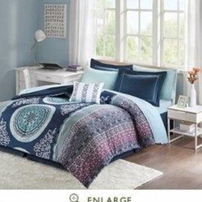 Home Essence Apartment Blaire Bed in a Bag Comforter Bedding Set
