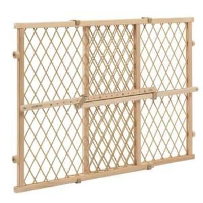 Evenflo Position and Lock Wood Gate, Tan