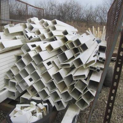 Trailer Load of Vinyl Fencing 6 in Rails 4 & 5 Inch Post Routed and Unrouted  -Trailer Included