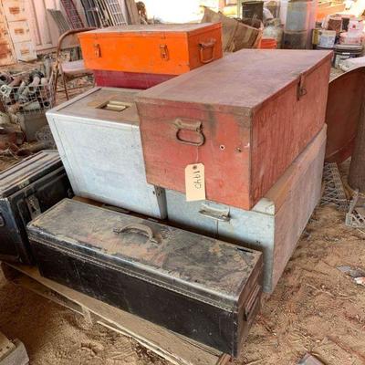 1940	

Pallet of Metal Chests and Toolboxâ€™s With Contents
Pallet of Metal Chests and Toolboxâ€™s With Contents