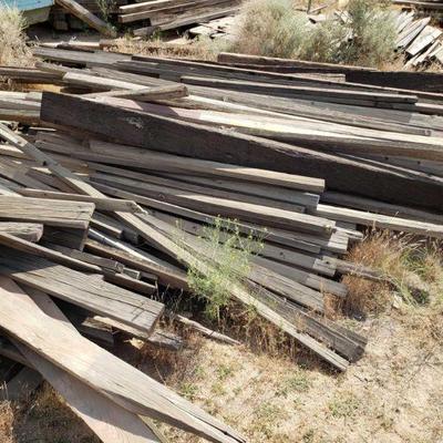 5938: 	

Various Wood, 2x4s, Railroad Ties, and More
Approximately 4' to 12' long