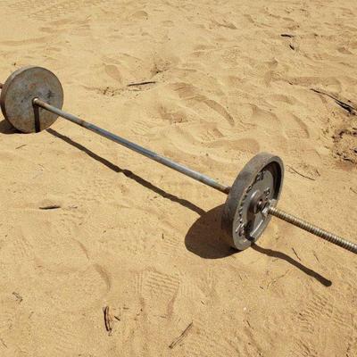 7000	

Bar with With 2 Bollinger 25lb Weights
Bar measures approximately 70
