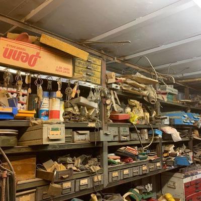 806	

4 Hanging Shelving Units of Misc Tools, Hardware, Levels, And More.
4 Hanging Shelving Units of Misc Tools, Hardware, Levels, And...