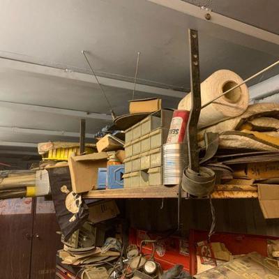 1813	

Shelf of Misc. Welding Rods, Cutting Wheels, Radiator, and More
Shelf of Misc. Welding Rods, Cutting Wheels, Radiator, and More