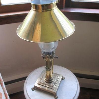 Vintage Orient Express Paris Istanbul Lamp with Lion Feet 