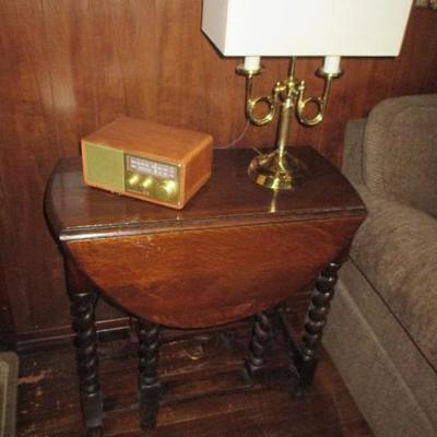 Antique Barley Twist Drop Leaf Tables
