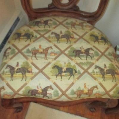 Equestrian Seats on Dining Room Chairs  