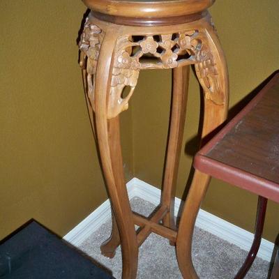 Carved wood Plant stand