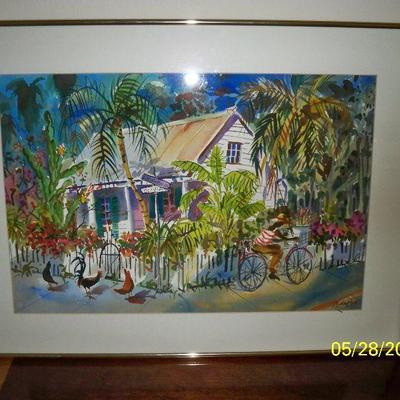 All of the pictures shown are all done by Key West Artist.