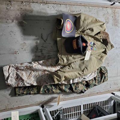 7331	

USS Loyalty Coat, Woodland and Desert Trousers, and Marine Gear
USS Loyalty Coat, Woodland and Desert Trousers, and Marine Gear