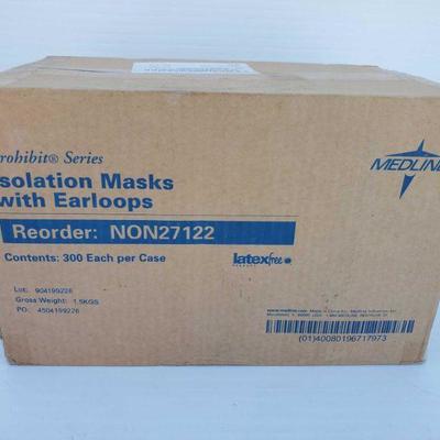 3004	

Brand New In Box, Medline Isolation Masks With Earloops
300 Each Per Box