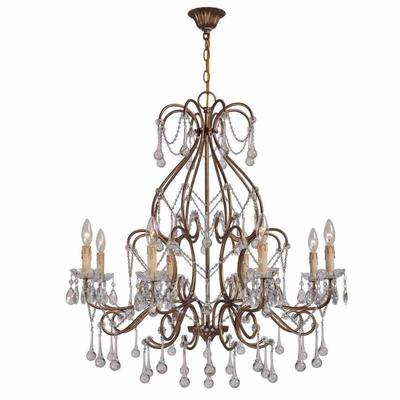 14005	

2 New in Box World Imports WI-22216-90 Grace Collection 8-Light Antique Gold Indoor Chandelier
2 New in Box World Imports...