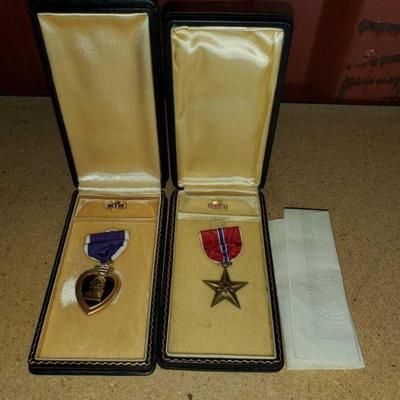#6523 â€¢ Purple Heart Metal, and A Bronze Star Medal