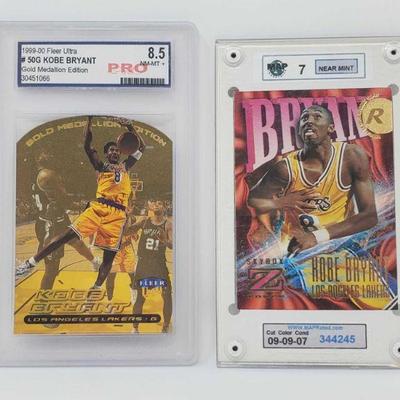 8007	

1 1999-00 Graded Kobe Bryant Basketball Card, and A Skybox Rookies 1995-1997 Kobe Bryant Basketball Card
1 1999-00 Graded Kobe...