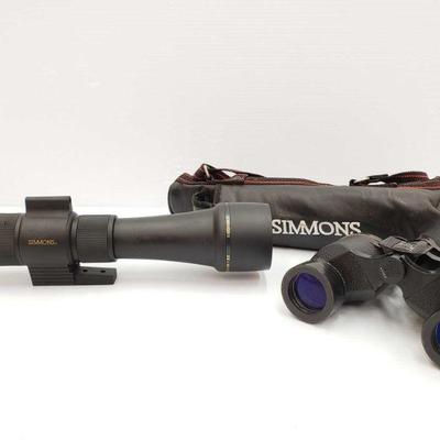 1063	

Bushnell Zoom Binoculars And Simmons 1281 Scope
Bushnell Zoom Binoculars 7-15x35 And Simmons 1281 Scope 20-60x60