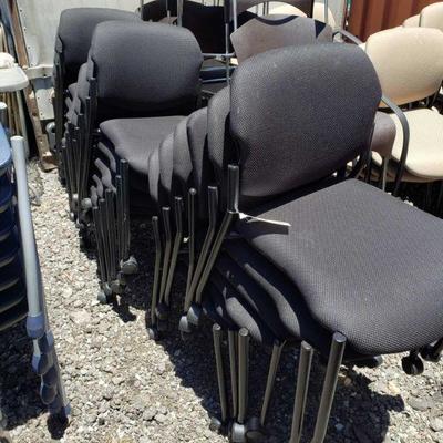 25052	

16 Black Rolling Chairs
16 Black Rolling Chairs