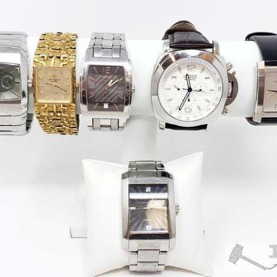 932	

6 Watches - Not Authenticated
Brands Include Guess, Kenneth Cole, Luminor, And More
