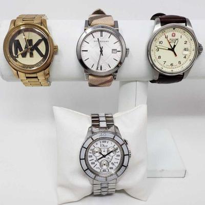 930	

Burberry, Michael Kors, Dior, And Swiss Watches- Not Authenticated
Burberry, Michael Kors, Dior, And Swiss Watches- Not Authenticated
