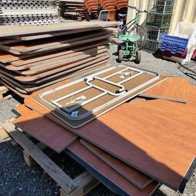 25000	

Approx 30 L-Shape Desk Tops, With 1 Foldable Table
Approx 30 L-Shape Desk Tops, With 1 Foldable Table, Measure Approx 60x72