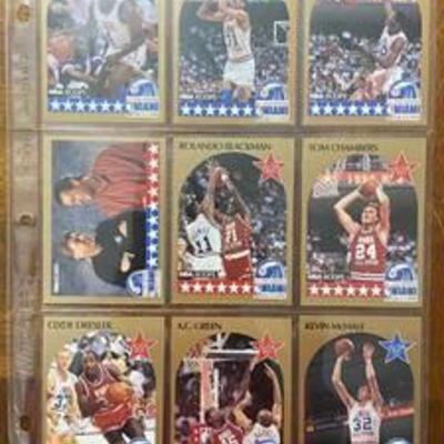 14 Card Set - 1990 NBA Hoop - ALL-STAR CARDS - Miller - Dumars - Parish - McHale - Green - Reid RC