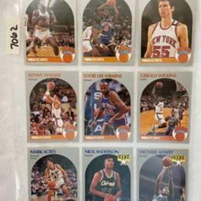 Vintage 1990 NBA Hoops Basketball Cards - Anderson RC - Ansley RC - Wilkins - Oakley