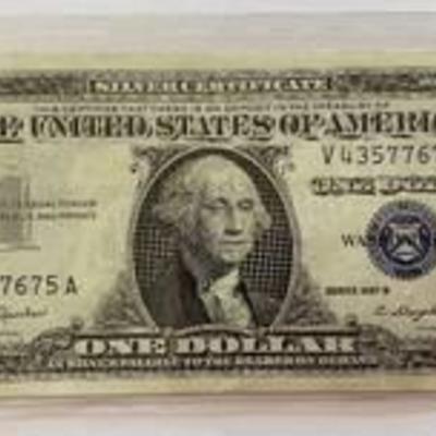 ONE DOLLAR SILVER CERTIFICATE - SERIES 1957