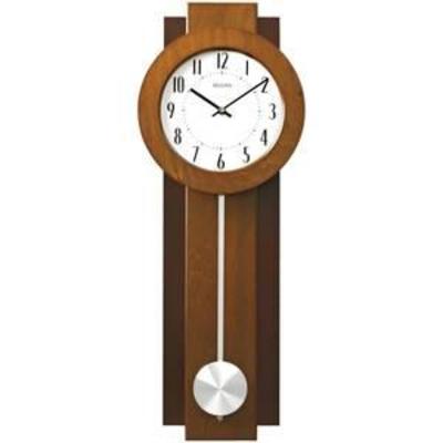 Bulova C3383 Avent Pendulum Deco Wall Clock, 18, WalnutMahogany by Bulova MSRP $113.99