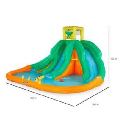 Kahuna 90732 Triple Monster Inflatable Backyard Outdoor Kid Water Slide Park MSRP $749.99 COMPLETE GREAT SHAPE
