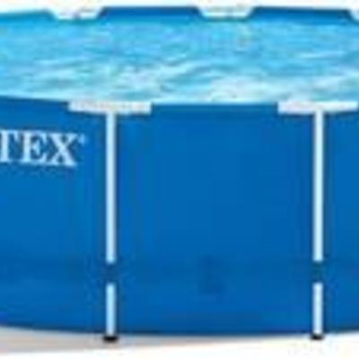 15ft X 48in Metal Frame Pool MSRP $279.99 Pool only.... there are filter pumps sold in this auction too not sure what size needed