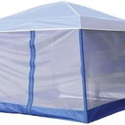 Z Shade 10' x 10' Outdoor Portable White Canopy Tent + Screen Shelter Attachment MSRP$140.99 CANOPY AND SCREEN WALLS BOTH