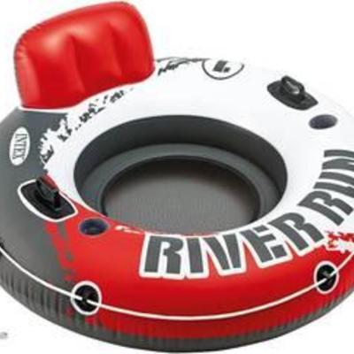 Intex Red River Run 1 Fire Edition Sport Lounge, Inflatable Water Float, 53 Diameter MSRP$20.99