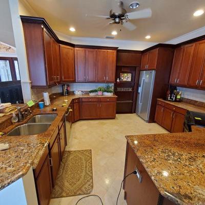 ALL KITCHEN CABINETS AND COUNTER TOPS