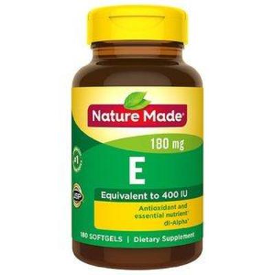 #Nature Made Vitamin E 180 mg (400 IU) dl - Alpha Softgels - 180ct