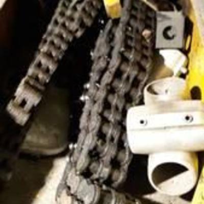 Bin of Chain And Misc Parts