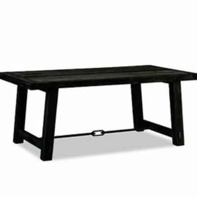 Benchwright Extending Dining Table - Blackened Oak - Tabletop only