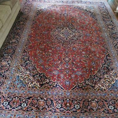 Very Lg Handknotted Wool Rug
