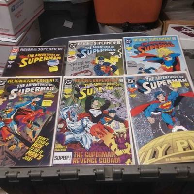 RX5012001	https://www.ebay.com/itm/124175677067	RX5012001 DC COMICS BOOK LOT OF 49 BOOKS DEATH OF SUPER SUPERMAN FUNERAL FOR A FRIEND...