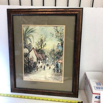 https://www.ebay.com/itm/114218433931	LAN9831: NESTOR FRUGE New Orleans Artist Original Watercolor Framed Wall Art	 $249.99 
