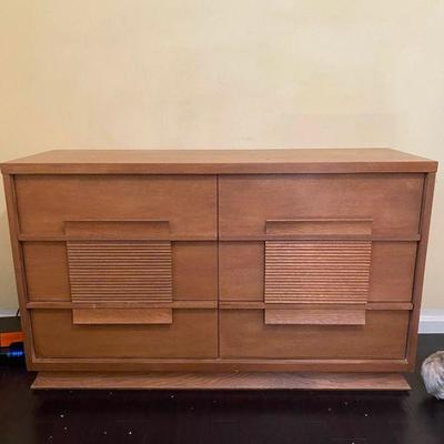 Mid Century Modern 6 Drawer Wood Dresser