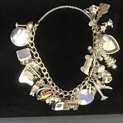 Sterling and Silver Charm Bracelet 1