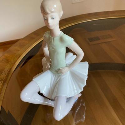 Lladro Laura Ballerina Sitting on Stool. 9