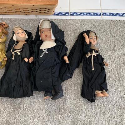 Antique nun dolls