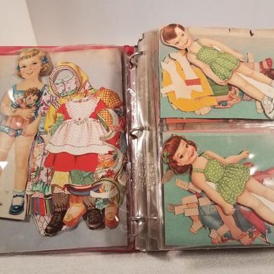 Binder of 40s and 50s Paper Dolls