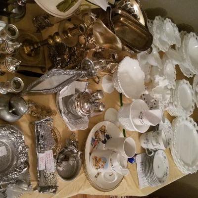 Arthur Court and Old Colony Milk Glass collections